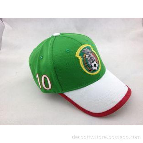 Sports Six Panel Embroidered Baseball Cap Soccer Hat for Fo